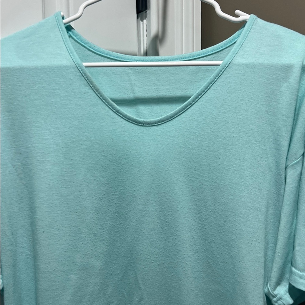Blue Green Women's Top Size L - Picture 2 of 5